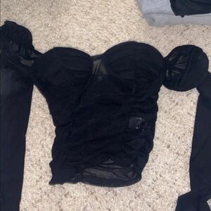 Elegant Black Women's Top